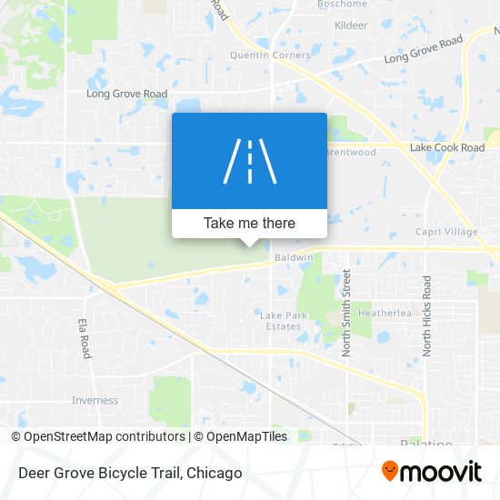 Deer Grove Bicycle Trail map