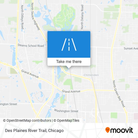 Des Plaines River Trail map