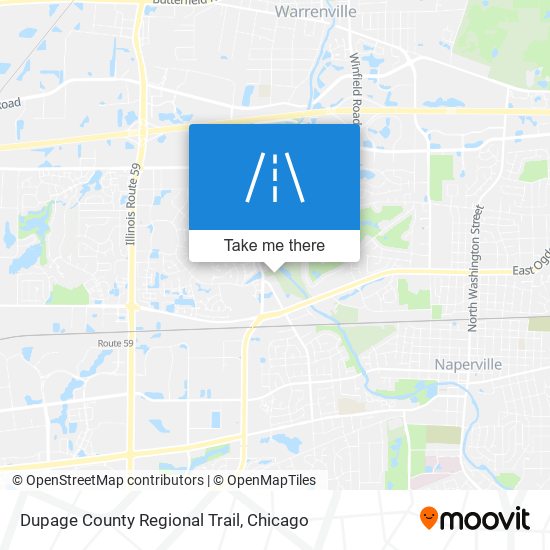 Mapa de Dupage County Regional Trail