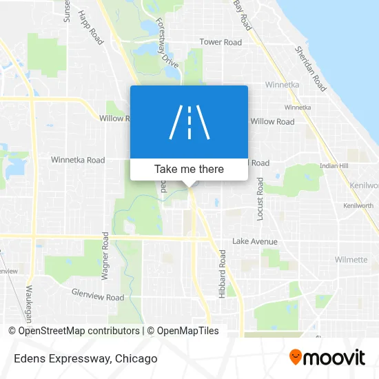 Edens Expressway map