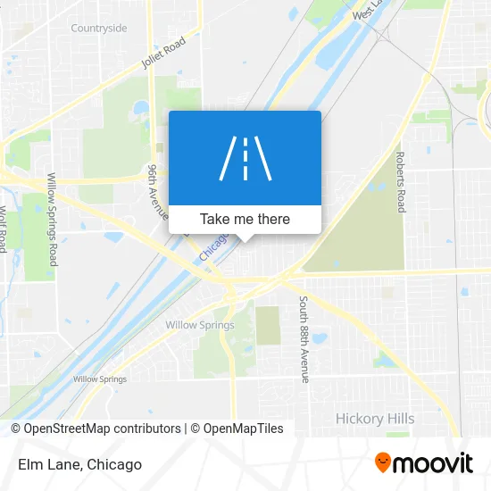 Elm Lane map