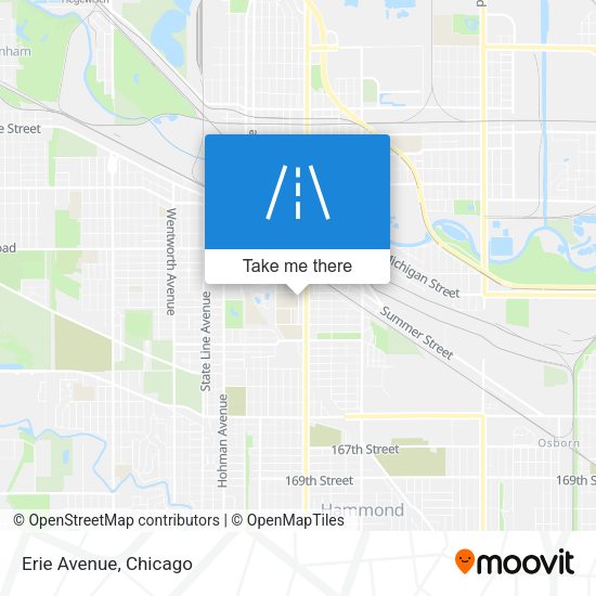 Mapa de Erie Avenue
