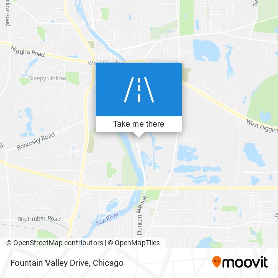 Fountain Valley Drive map