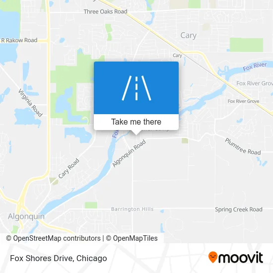 Fox Shores Drive map