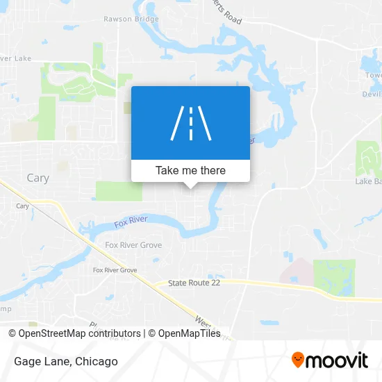 Gage Lane map