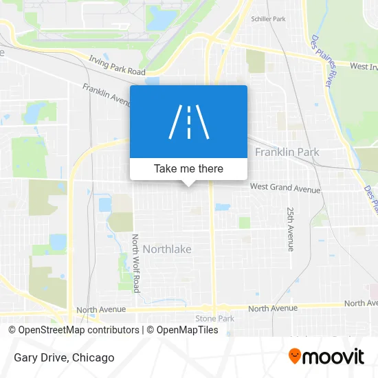 Gary Drive map