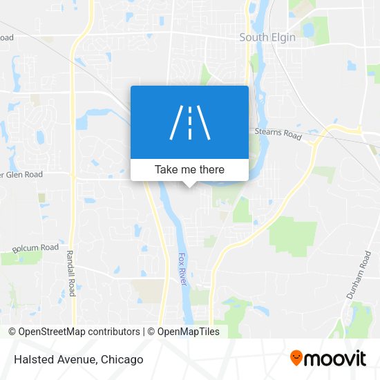 Mapa de Halsted Avenue