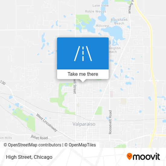High Street map