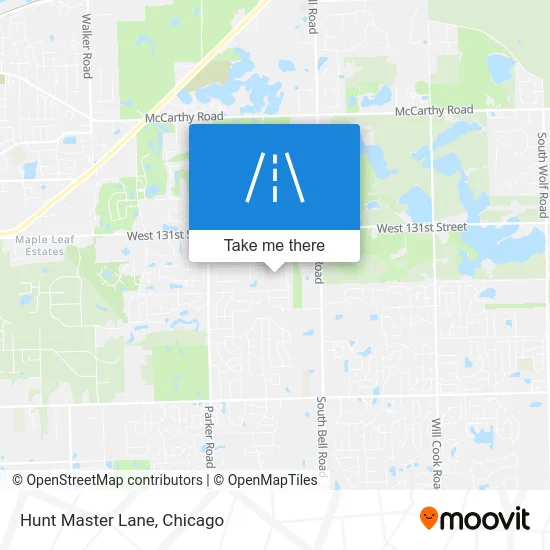 Hunt Master Lane map