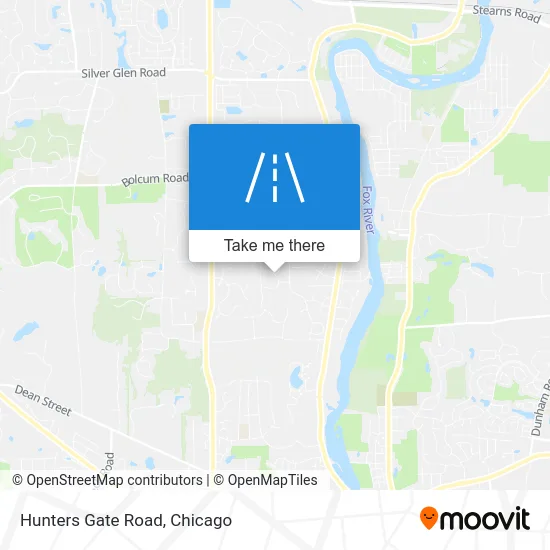 Hunters Gate Road map