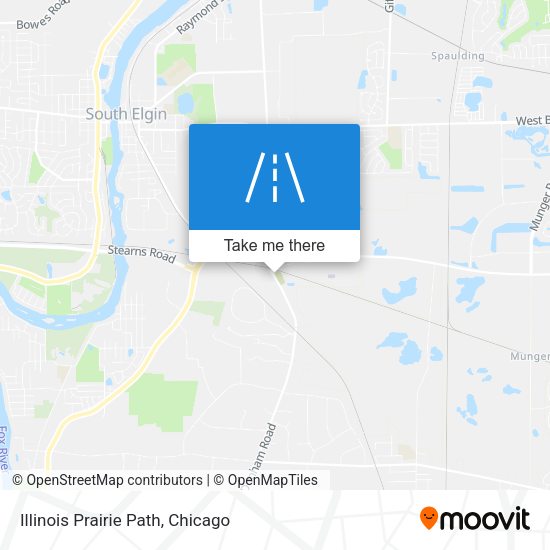 Illinois Prairie Path map