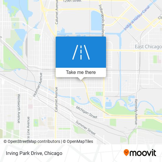 Irving Park Drive map