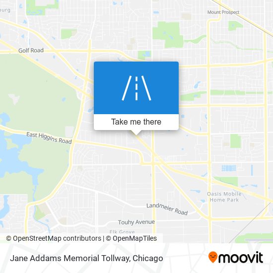 Mapa de Jane Addams Memorial Tollway