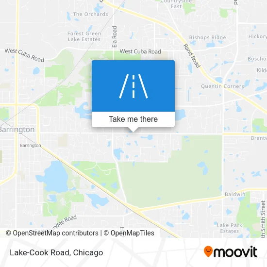 Lake-Cook Road map