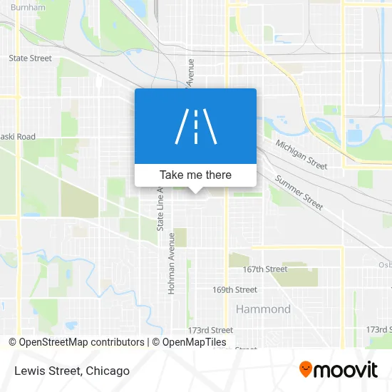 Lewis Street map