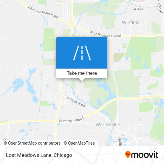 Lost Meadows Lane map