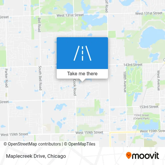 Maplecreek Drive map