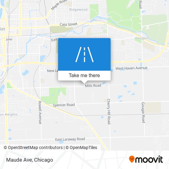 Maude Ave map