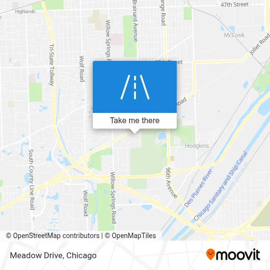 Meadow Drive map