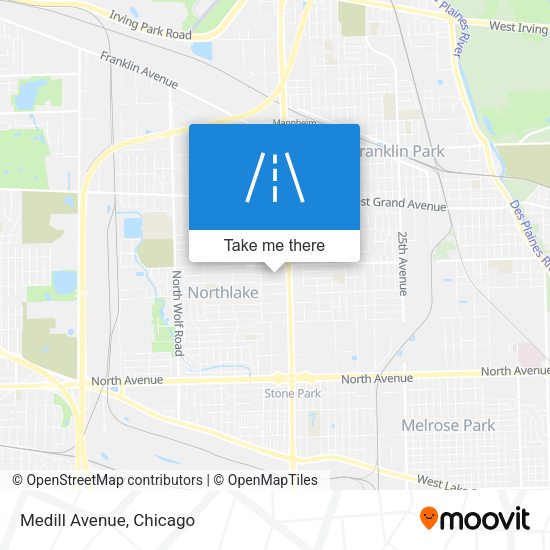Mapa de Medill Avenue