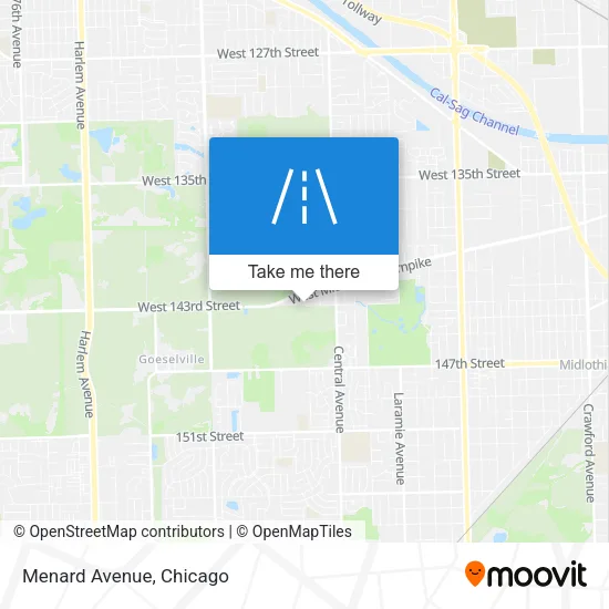 Menard Avenue map