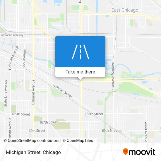 Michigan Street map