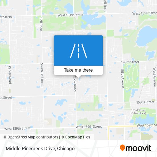 Mapa de Middle Pinecreek Drive