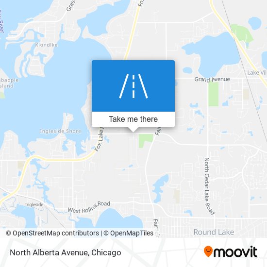 North Alberta Avenue map