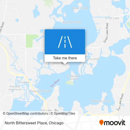 North Bittersweet Place map