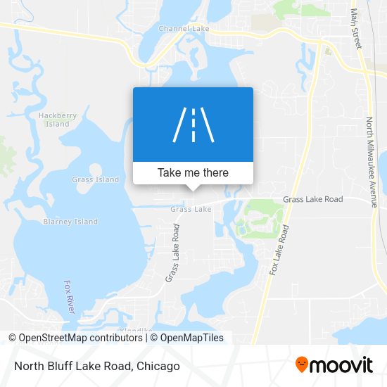 North Bluff Lake Road map