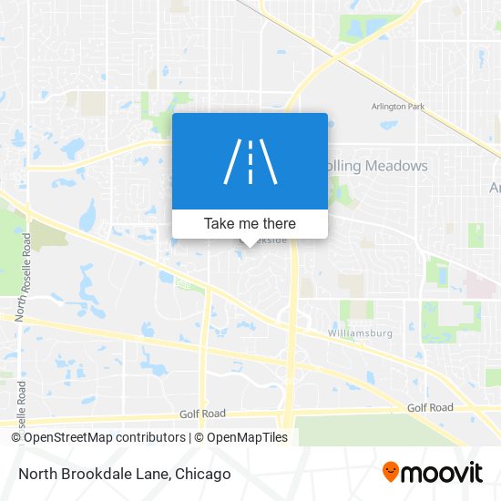 Mapa de North Brookdale Lane