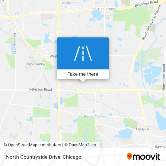 North Countryside Drive map