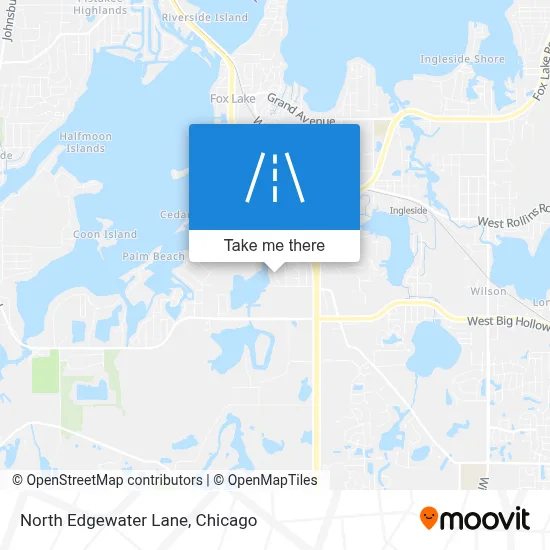 North Edgewater Lane map