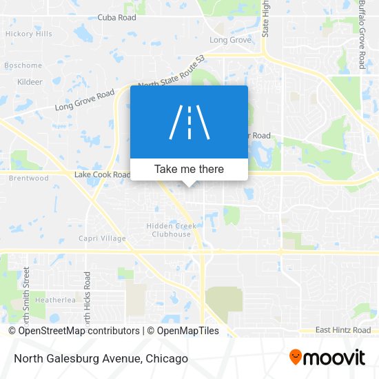 North Galesburg Avenue map