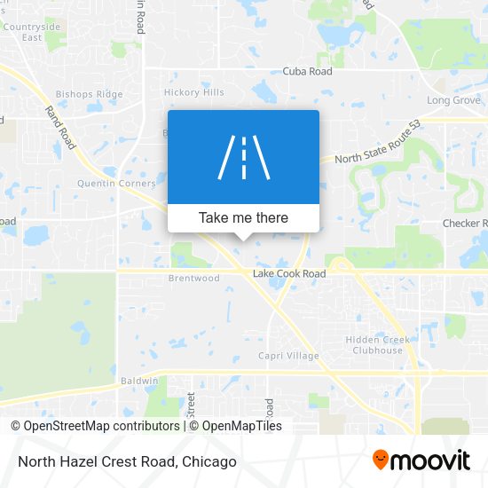 North Hazel Crest Road map