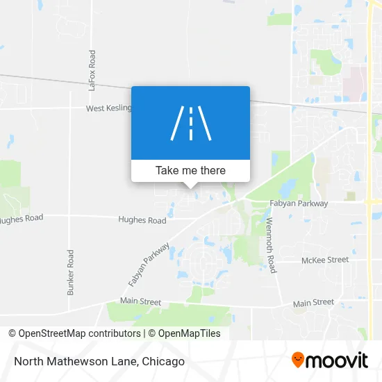 North Mathewson Lane map