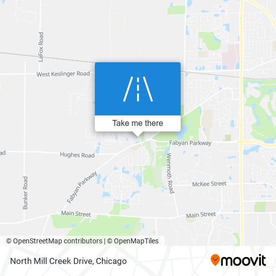 North Mill Creek Drive map