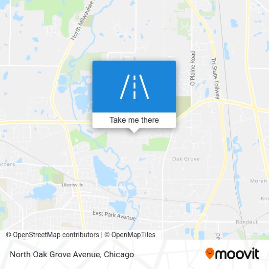 Mapa de North Oak Grove Avenue