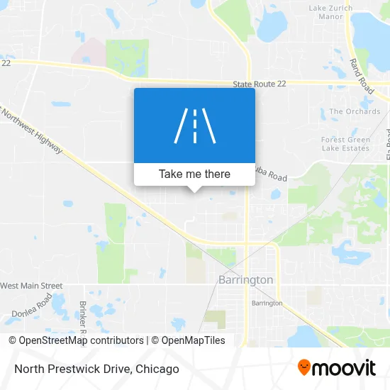 North Prestwick Drive map