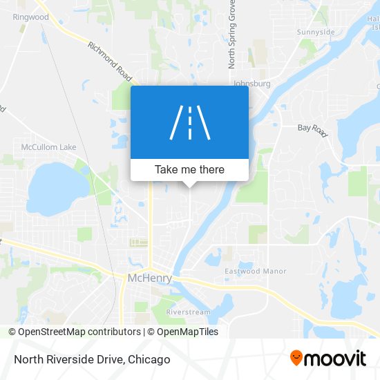 North Riverside Drive map