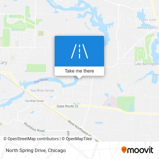 North Spring Drive map