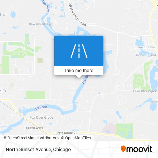 Mapa de North Sunset Avenue