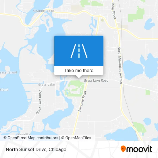 North Sunset Drive map