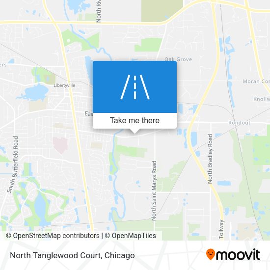 North Tanglewood Court map