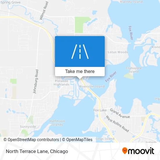 North Terrace Lane map