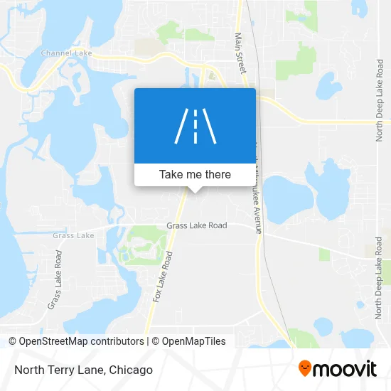 North Terry Lane map