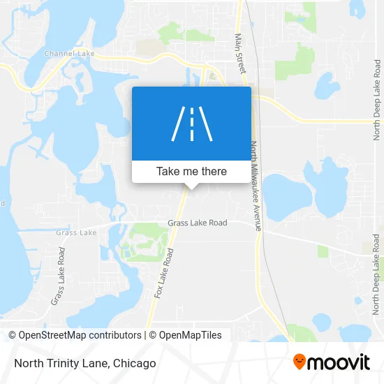 North Trinity Lane map
