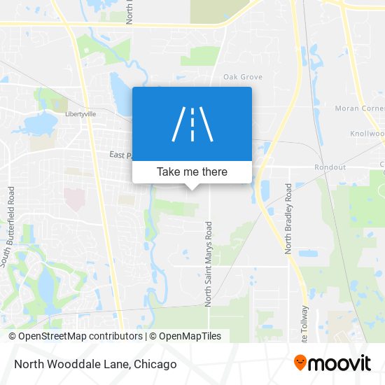 Mapa de North Wooddale Lane