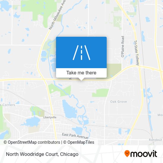 North Woodridge Court map