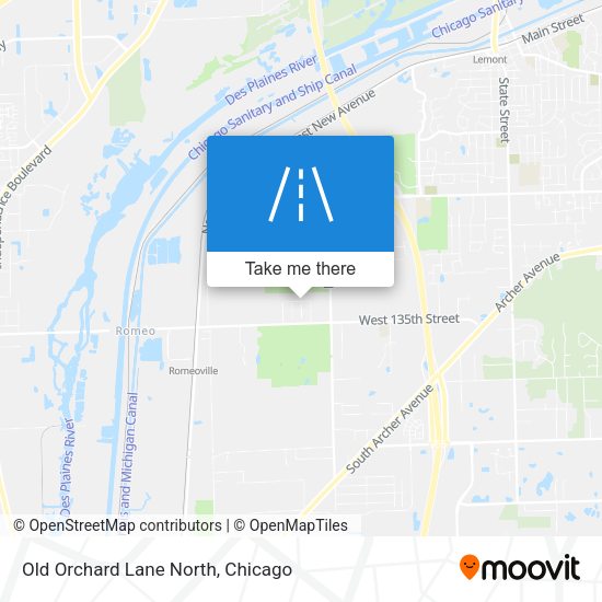 Mapa de Old Orchard Lane North
